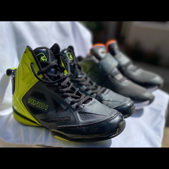 And1 Shoes | Bundle of And1 \u0026 Shaq Sneakers, Sz 5 | Color: Gray/Green | Size: 5bb | Lvabenin's Closet